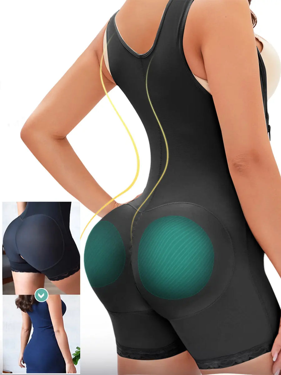 Side-Zip Wide-Strap Shapewear