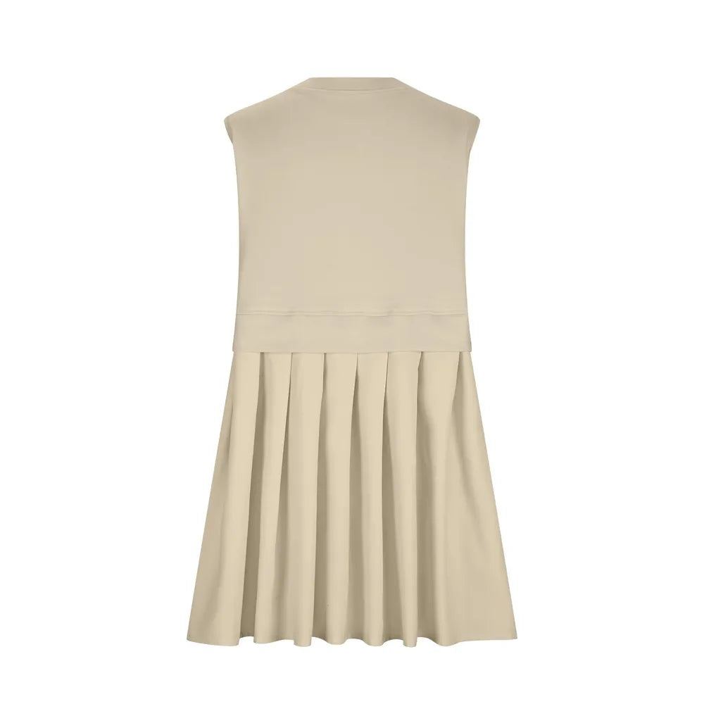 Pleated Sleeveless Mini Dress — AREVONNE product view 2