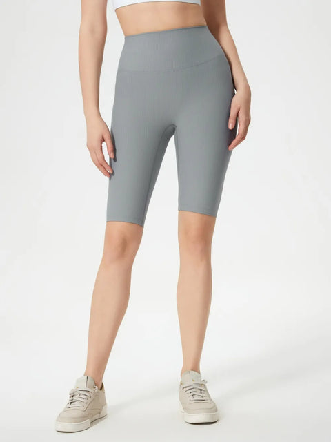 High-Waist Stretch Active Shorts