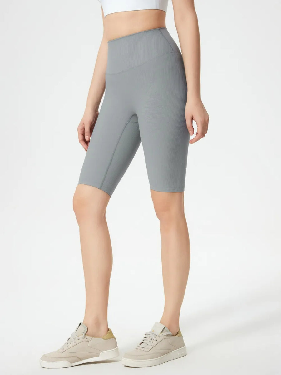 High-Waist Stretch Active Shorts