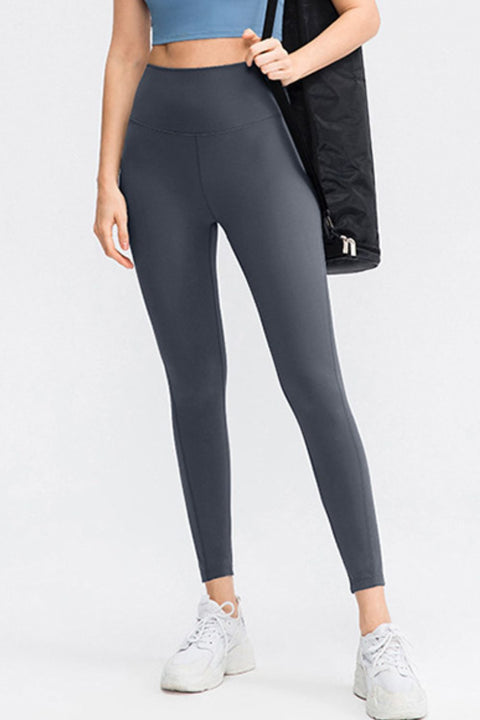 Wide-Waistband Slim Active Pants