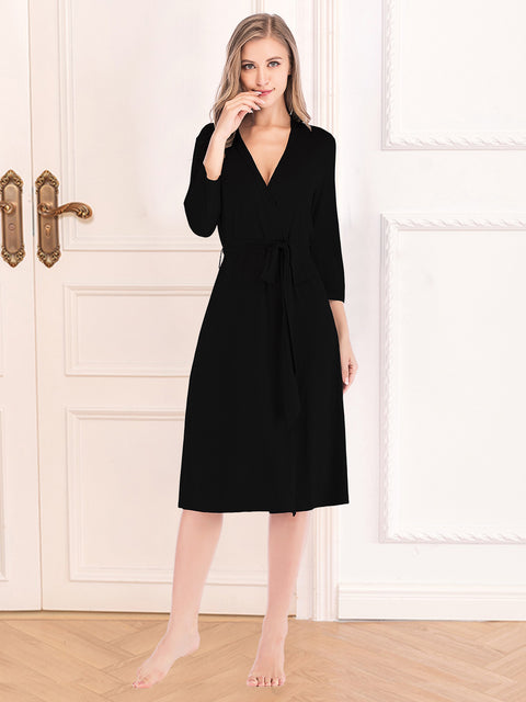 Plunge Tie-Front Night Dress